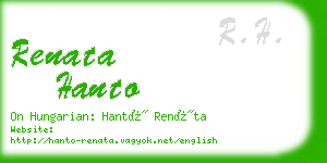 renata hanto business card